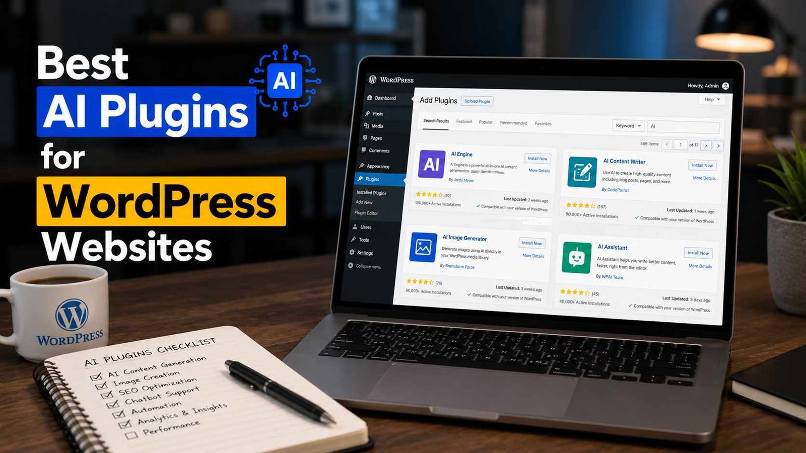 Best AI Plugins for WordPress Websites