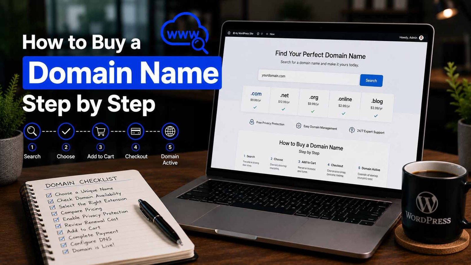 How to Buy a Domain Name Step by Step